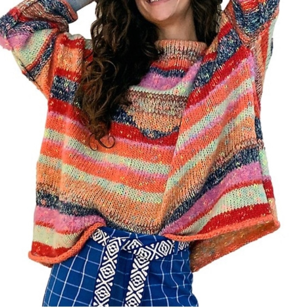 Free People String Lights Pullover Sweater